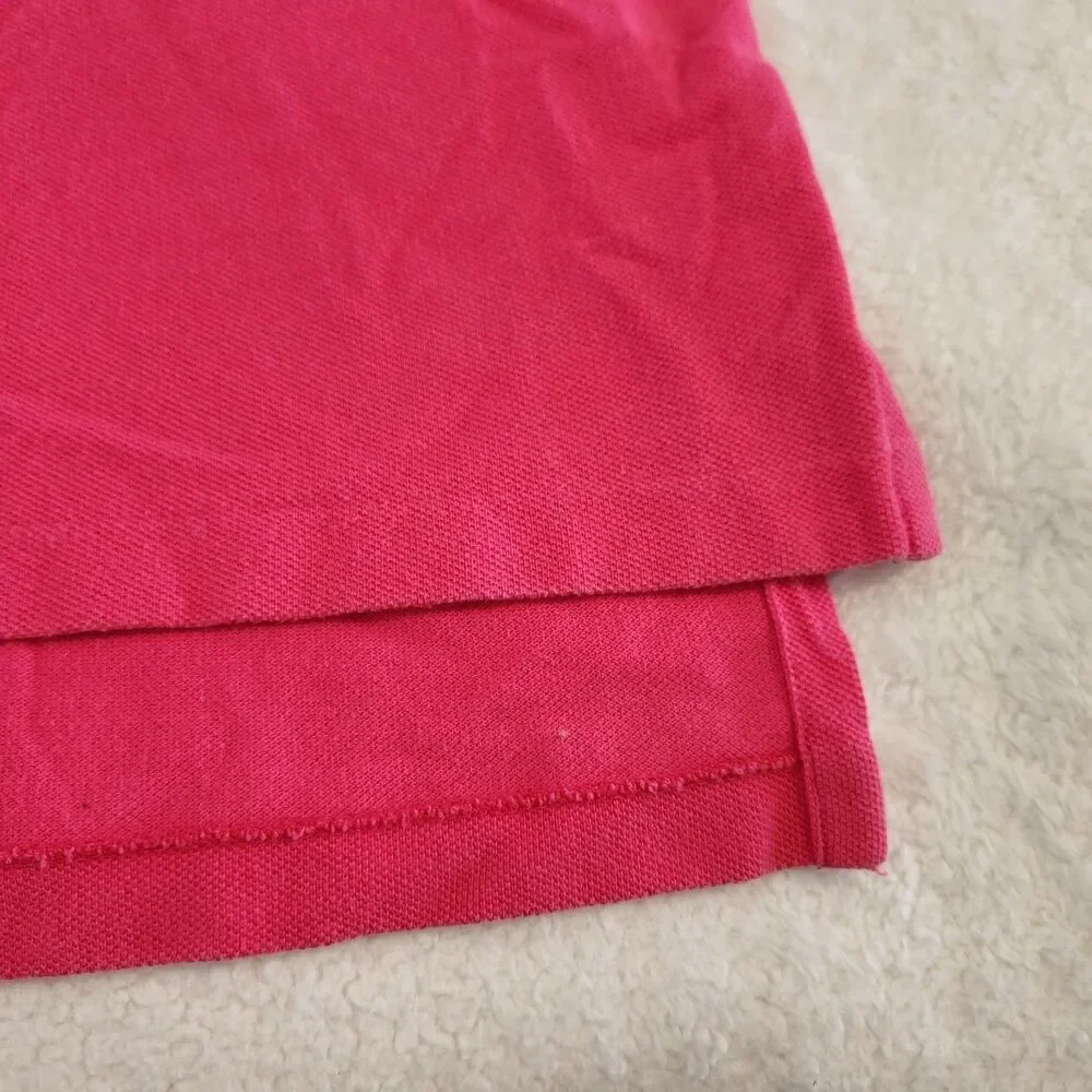 Polo Ralph Lauren Men's Pink Cotton Polo Shirt Classic Fit Green Pony Size Small